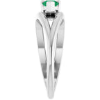 Negative Space Solitaire Ring