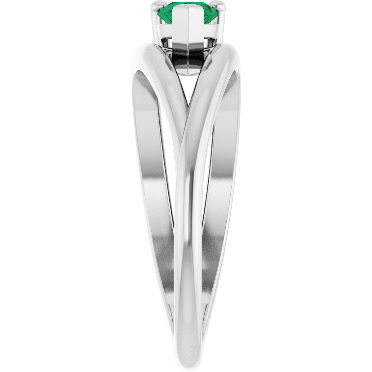 Negative Space Solitaire Ring