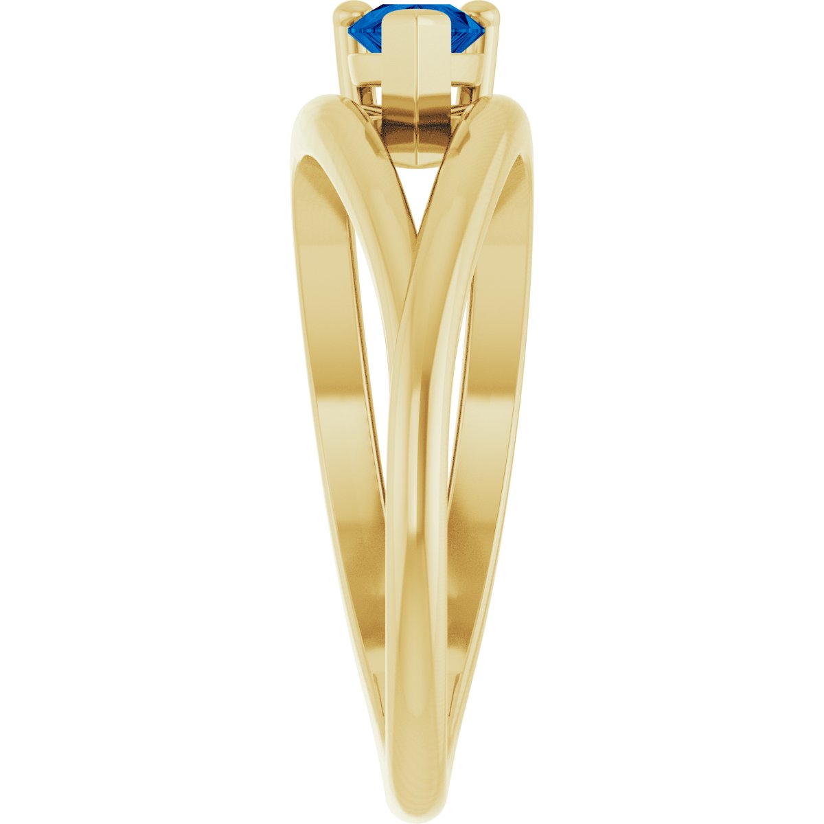 Negative Space Solitaire Ring