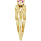 Negative Space Solitaire Ring