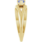 Negative Space Solitaire Ring
