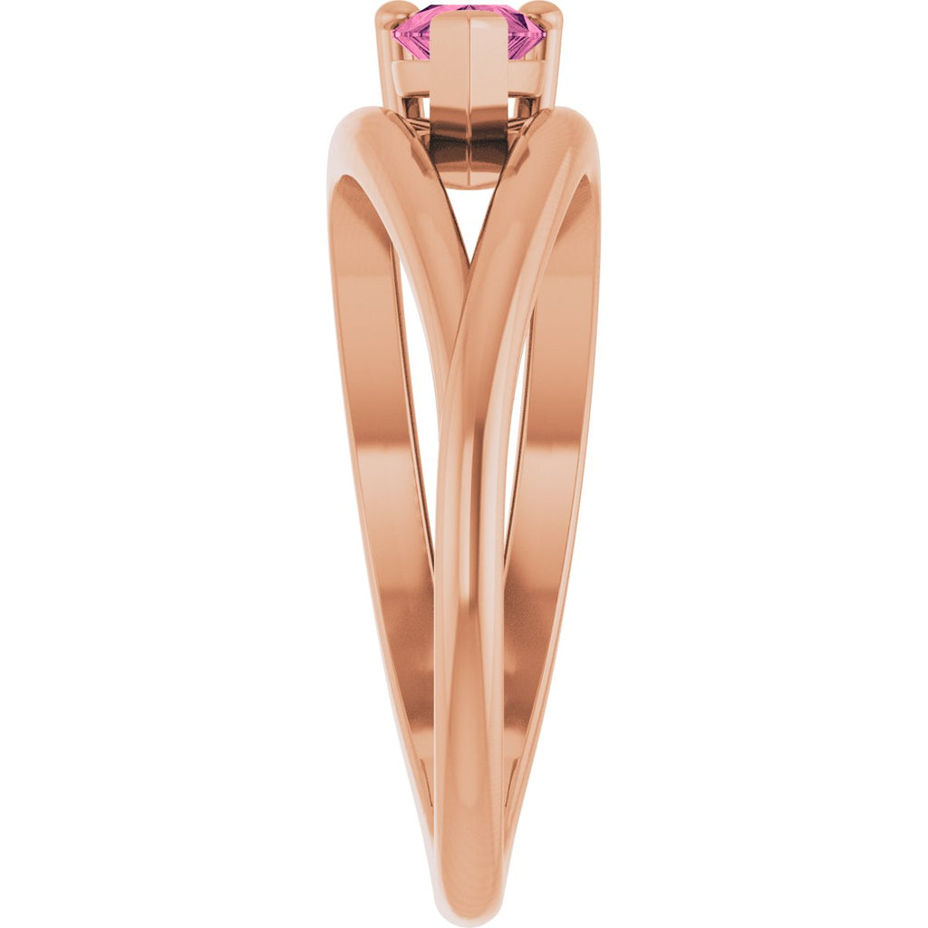 Negative Space Solitaire Ring