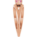 Negative Space Solitaire Ring