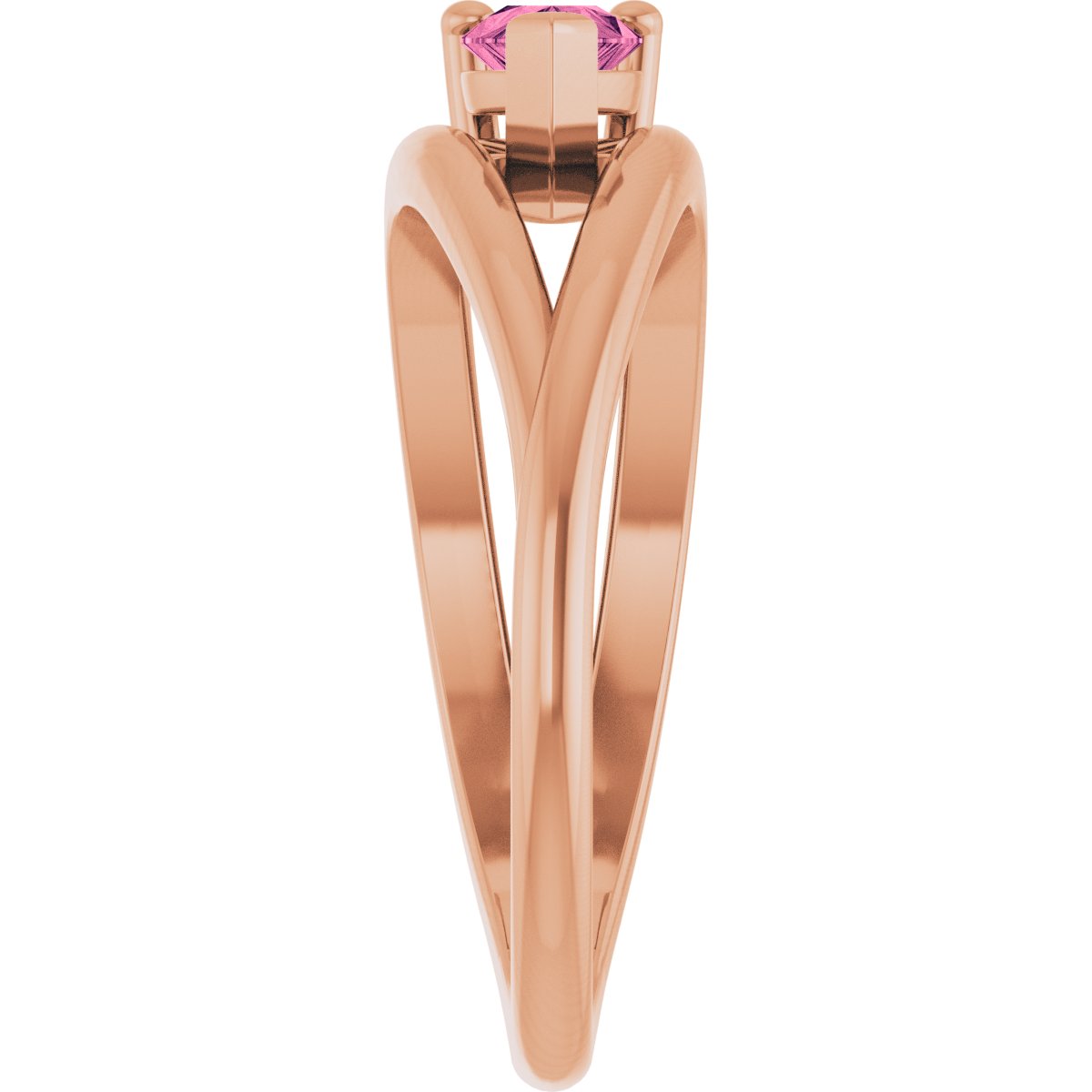 Negative Space Solitaire Ring