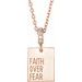 Faith Over Fear Neckalce or Pendant