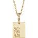 Faith Over Fear Neckalce or Pendant
