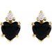 Accented Heart Earrings
