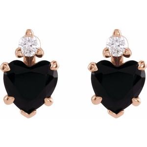 Accented Heart Earrings