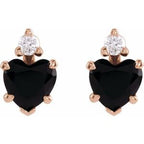 Accented Heart Earrings