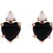 Accented Heart Earrings