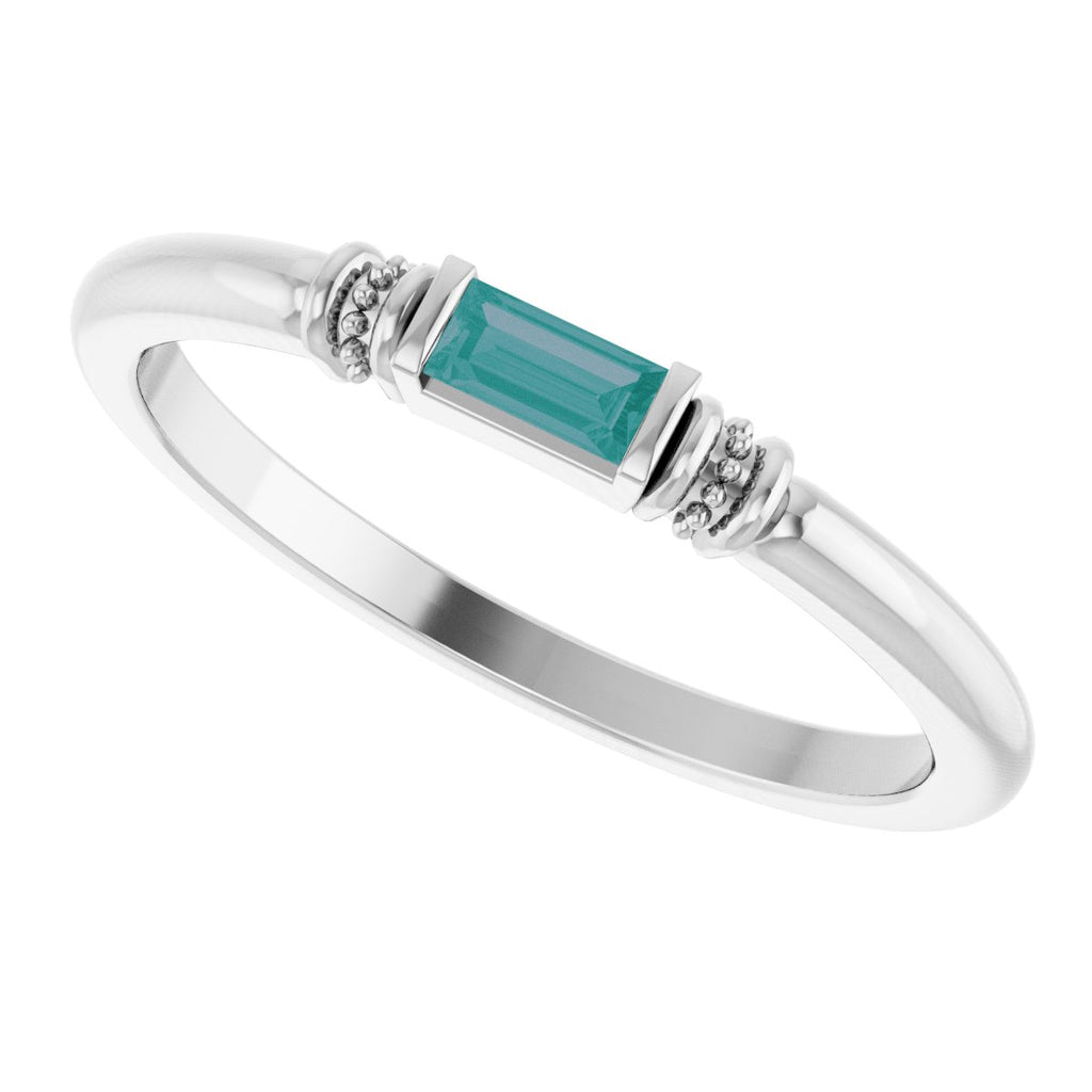 Accented Stackable Ring