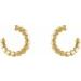 Front-Back Heart Hoop Earrings