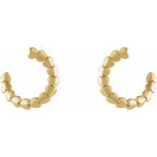 Front-Back Heart Hoop Earrings