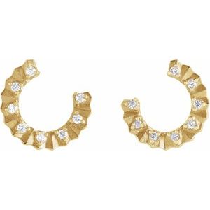 Accented Forward-Facing Earrings