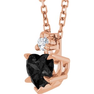Accented Heart Necklace or Pendant