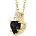 Accented Heart Necklace or Pendant