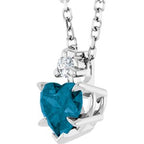 Accented Heart Necklace or Pendant