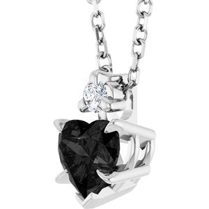 Accented Heart Necklace or Pendant