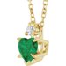 Accented Heart Necklace or Pendant