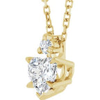 Accented Heart Necklace or Pendant