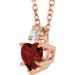 Accented Heart Necklace or Pendant