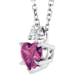 Accented Heart Necklace or Pendant
