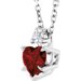Accented Heart Necklace or Pendant
