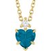Accented Heart Necklace or Pendant
