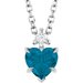 Accented Heart Necklace or Pendant