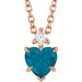 Accented Heart Necklace or Pendant