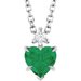 Accented Heart Necklace or Pendant