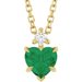 Accented Heart Necklace or Pendant