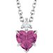 Accented Heart Necklace or Pendant