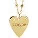 Engravable Heart Necklace or Pendant