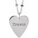 Engravable Heart Necklace or Pendant