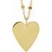 Engravable Heart Necklace or Pendant