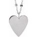 Engravable Heart Necklace or Pendant
