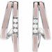 Accented Double-Row Enamel Hoop Earrings