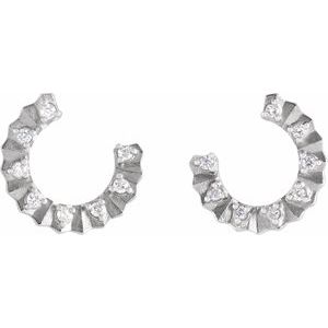 Accented Forward-Facing Earrings