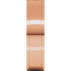 Round-Edge Grooved Comfort-Fit Half Round Band