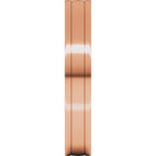 Round-Edge Grooved Comfort-Fit Half Round Band