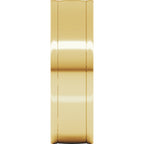 Round-Edge Grooved Comfort-Fit Half Round Band