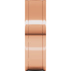 Round-Edge Grooved Comfort-Fit Half Round Band
