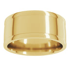 Round-Edge Grooved Comfort-Fit Half Round Band