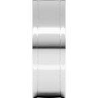 Round-Edge Grooved Comfort-Fit Half Round Band