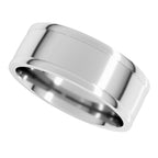 Round-Edge Grooved Comfort-Fit Half Round Band
