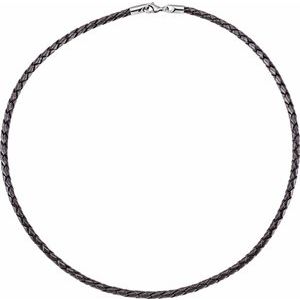 4 mm Faux Leather Cord Necklace