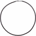 4 mm Faux Leather Cord Necklace