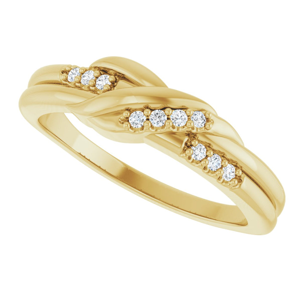 Accented Knot Ring