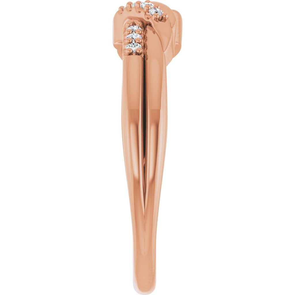 Accented Knot Ring